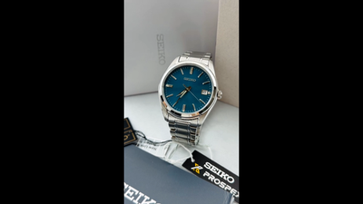 Seiko Essentials SUR525 Stainless Steel Men's Quartz Watch w Blue