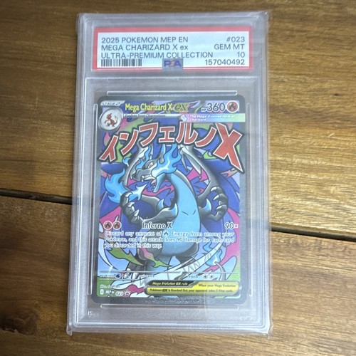 The Pokémon Company Pokémon TCG Mega Charizard X EX 023 Me Promo Holo Eng PSA 10