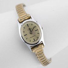 Reloj para mujer Timex K Cell Dial Inglaterra analógico de cuarzo talla 6"" vintage para reparaciones