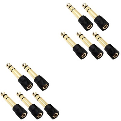  Set of 2 Audio Stecker Kopfhörer Adapter Mikrofonstecker-Konverter