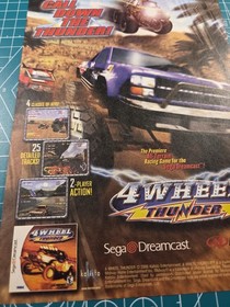 4 Wheel Thunder Sega Dreamcast Video Game Print Ad