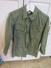 VINTAGE MILITARY US ARMY JACKET COAT VIETNAM ERA POPLIN OG-107 SLANT POCKETS #1