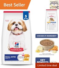 5 lb Chicken Meal & Barley Dry Dog Food for Small Dogs Over 7,  Nutrition 7.60 per pound