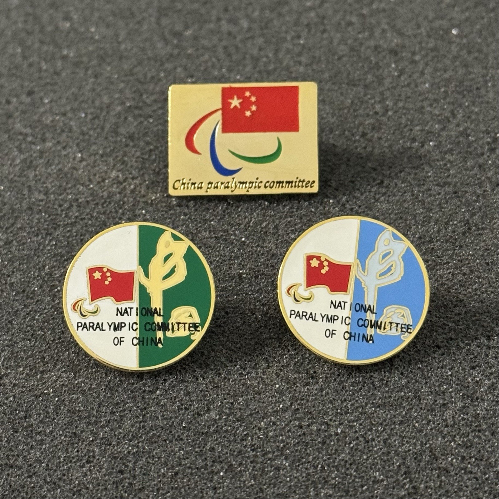 Olympic NOC National Paralympic committee  of China NPC PIN BADGE （lot of 3）