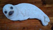 Vintage 1981 Sandicast Harp White Seal Figurine #255 Sandra Brue Made in USA