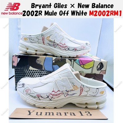 Bryant Giles × New Balance 2002R Mule Off White M2002RM1 Men's Size