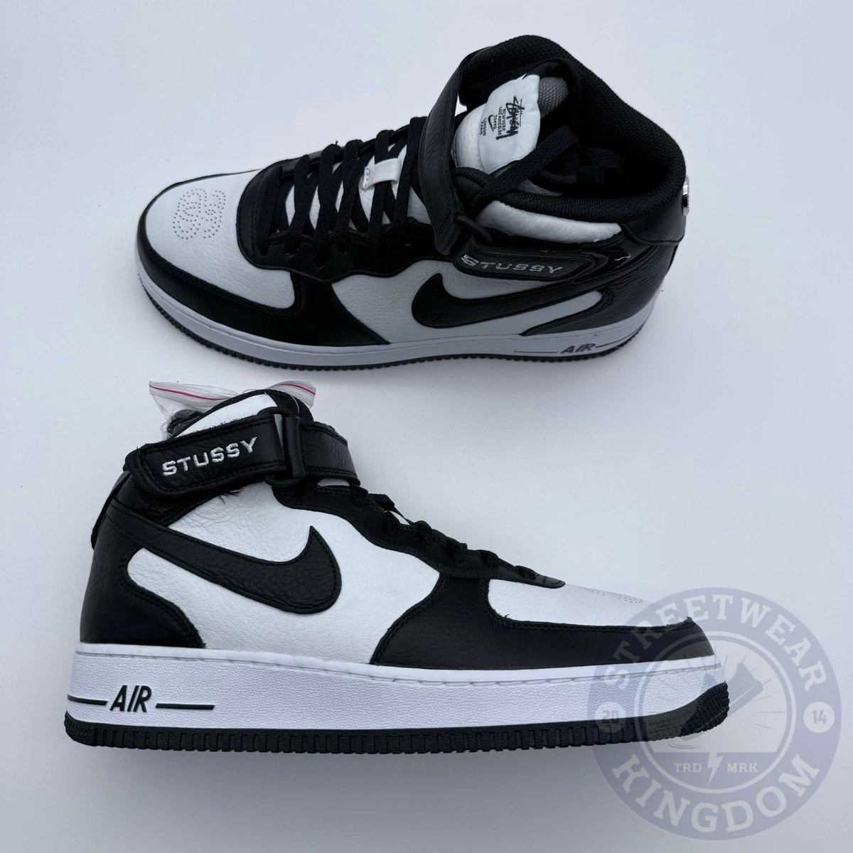 Las mejores ofertas en Nike Stussy x Air Force 1 Mid Black White