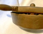 Vintage Solid Brass Ashtray Ship's Wheel 2 Pieces, held with center screw — photo 3