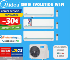 Climatizzatore Condizionatore Trial Split MIDEA EVOLUTION 9 + 9 + 18 BTU A++/A+