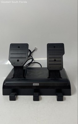 Hori Black Wired Portable Video Gaming Racing Wheel Pedal Controller