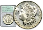 1880-S Morgan Silver One $1 Dollar - PCGS MS65 Old Rattler Holder C11161