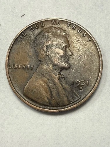 * 1931-D LINCOLN CENT- VF (UPGRADE THAT SPOT IN YOUR SET) PRICED TO SELL *