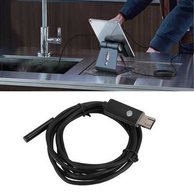 Endoscope Camera with 6 Adjustable LED Lights Semi Rigid Cable 360° Rotatable
