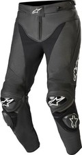 Pantaloni Moto Alpinestars In Pelle Track V2 - Nero 312901910