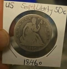 1846-O Liberty Seated Half Dollar Medium Date New Orleans