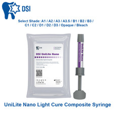 Dental DSI UniLite Nano Light Cure Hybrid Composite Restorative Material 4g