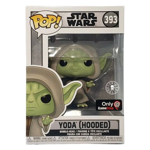 Funko Pop! Star Wars 393 Yoda (Hooded) Gamestop Exclusive + Protector