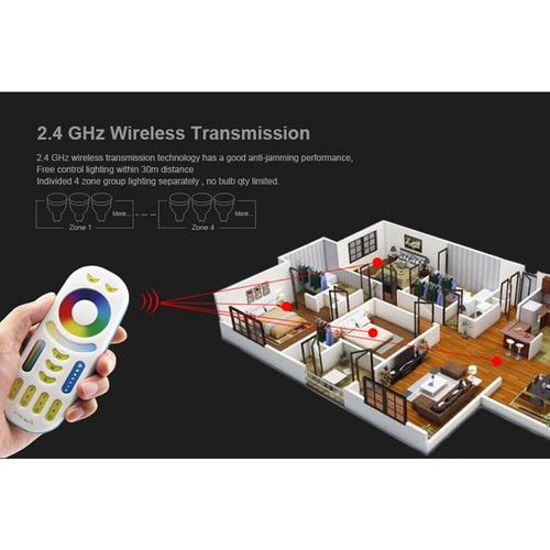 6W 9W 12W RGB CCT Led Bulb light MR16 GU10 E27 E14 Dimmable 2.4g RF WIFI milight - Picture 4 of 85