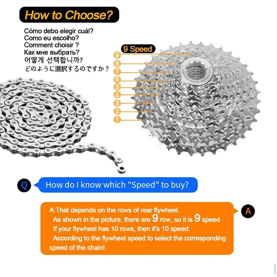 Bike Chain Speed 6/7/8/9/10/11/12 Bicycle Quick Links Road Mountain Set Pairs - Image 2 of 4