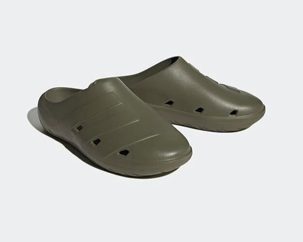 Zoccolo Adidas Unisex Adulto Adicane Verde Oliva Taglia 8 Uomo 9 Donna NUOVO