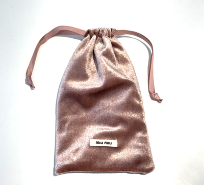 MIUMIU Eyeglasses Sunglasses Drawstring Pouch Soft case Eyewear