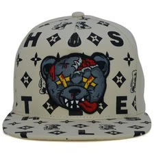 Hustle Bear New Leader TL Snapback Teddy Bear Hustle Adult Adjustable Cap Hat