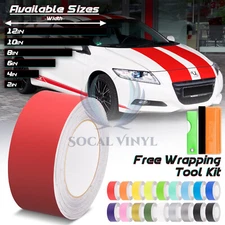 Matte Color Racing Stripes Vinyl Wrap Sticker For Honda CR-Z CRX 25FT / 50FT