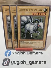Yu-Gi-Oh Ancient One Of The Deep Forest X3 MRL Common Light Played 