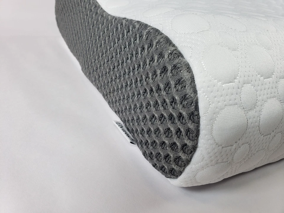 Elviros Cervical Memory Foam Pillow - White, Queen Size - Image 3 of 4