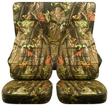 Fits Jeep Wrangler Yj Tj Lj Front Rear Car Seat Covers In Camouflage Tree