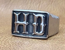 HD Biker Motorcycle Stainless Steel Ring Sizes 7 thru 15