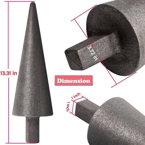 Cono de formación de metal para herrero yunque mandril 1" herrero resistente yunque yunque tornillo forja - Imagen 2 de 11