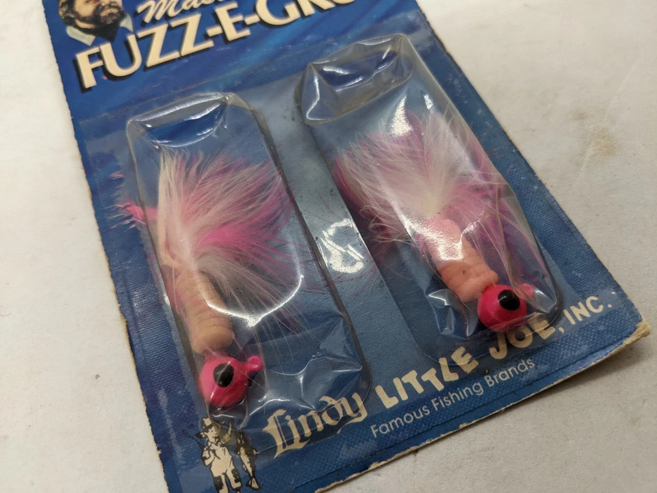 Babe Winkelman's Lindy Little Joe Fuzz E Grub Soft Body Jig NoS Vintage Lures - Image 2 of 4