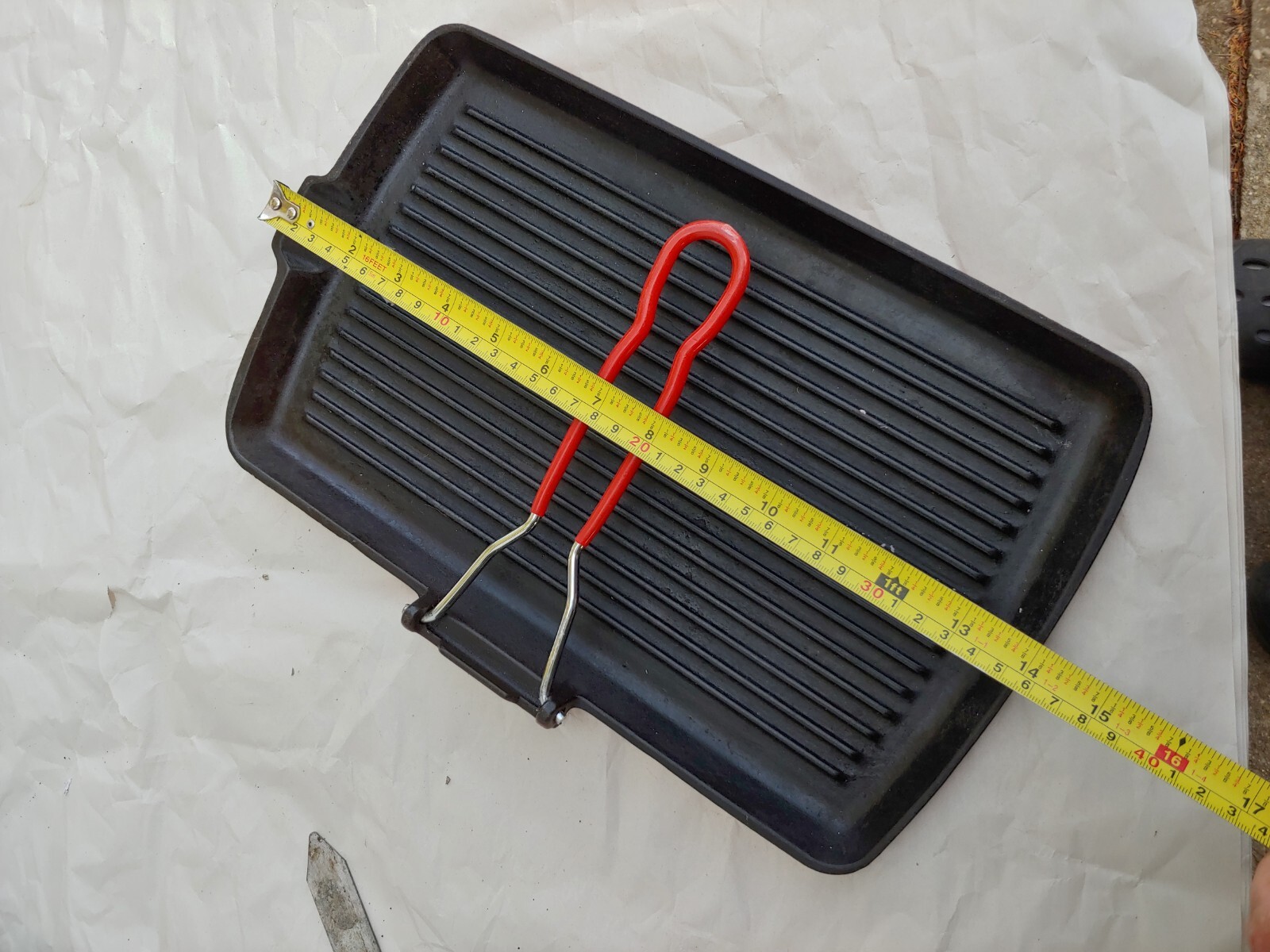 Made In France Enameled Cast Iron French Griddle Grill Pan 34 31 14in