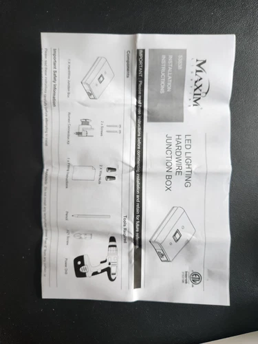 NEW Maxim Lighting 2.5" Junction Box, White - 53838WT - Picture 3 of 4