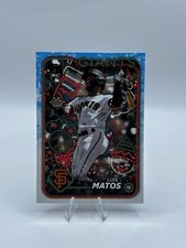 Luis Matos 2024 Topps Holiday Rookie #H70 San Francisco Giants Baseball Card. rookie card picture