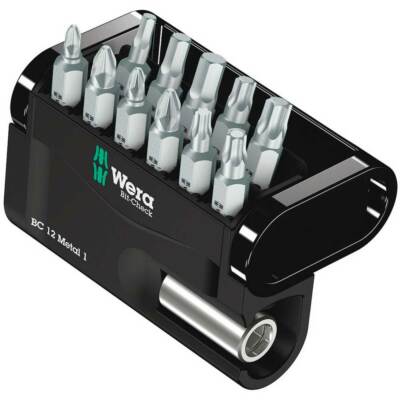 Wera Bit-Check 12 Metall 1 | 12 Bits für Metall + Universalhalter 057424