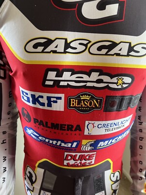 Chemise De Paddock Hebo Gasgas GG5121S - Taille S, Fermeture Pression, Rouge - Neuf Avec étiquettes
