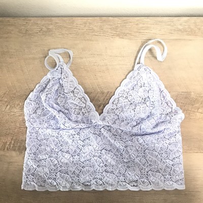 lilac bralette crop top