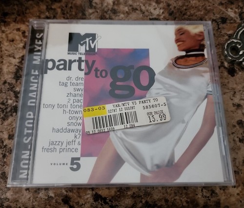 Vintage neu seald mtv Party to Go CD Band 5 1994 Tommy Boy Musik Compact Disc  - Bild 1 von 5