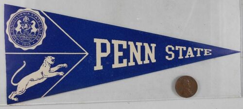 Vintage 1940&#039;s College Pennant Sticker Penn State