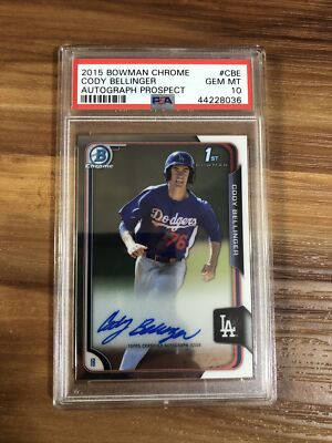 2015 Bowman Chrome Prospects Auto Cody Bellinger #BCAP-CBE PSA 10 