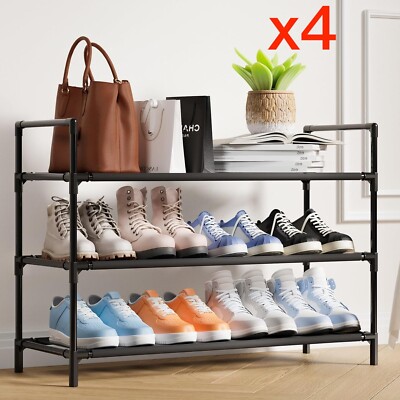 pack Sakugi Shoe Rack LARGE Shoe Organizer, 3-Tier Shoe