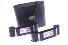 ✅ 2 ZEISS CONTAREX 35MM FILM BACK CHROME INTERCHANGEABLE MAGAZINE CASSETTES