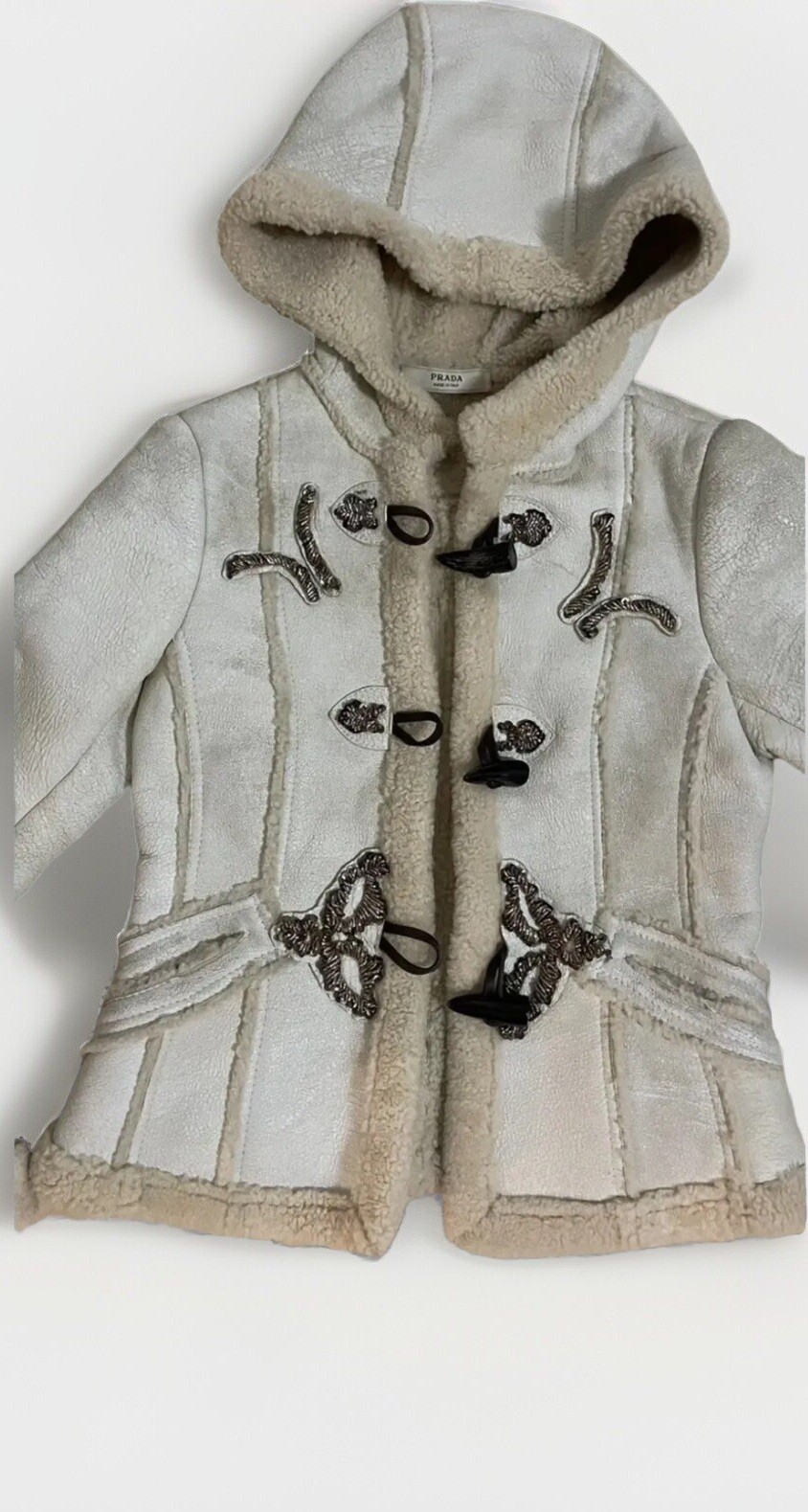 Prada leather jacket shearling jacket, boho style… - image 13