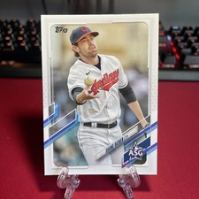 2021 Topps Update Shane Bieber All Star Game Card #ASG-14 Guardians A605