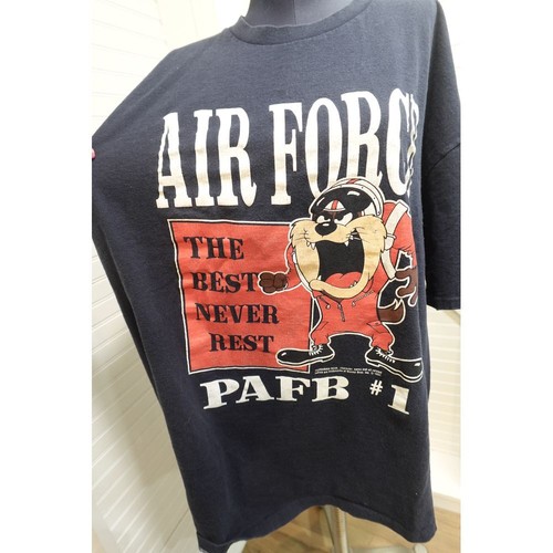Vintage 1992 TAZ Air Force t-shirt Jostens size XL UNISEX Looney Tunes - Picture 2 of 7