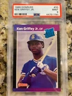 1989 DONRUSS #33 KEN GRIFFEY JR. ROOKIE, PSA 9 MINT, HOF, HOT