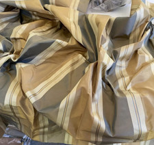 TAFETÁN DE SEDA DE ALTA GAMA DELHI OLMO DORADO VERDE GRIS RAYAS CALIDAD SUPERIOR 1 año Ret$80