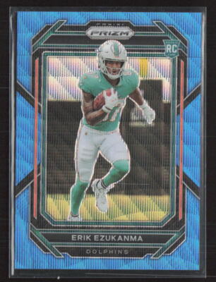 2022 Panini Prizm #336 Erik Ezukanma Blue Wave #/199 Miami Dolphins (JB)